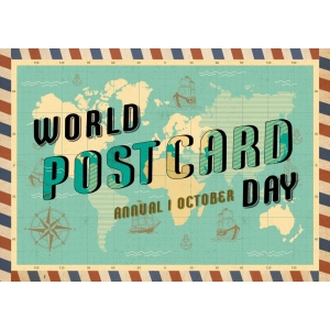12264 World Postcard Day 1 Oct - vintage